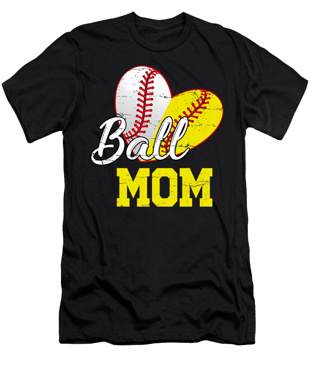Ball Mom Softball Baseball Gifts for Women Mothers Day Quang Vu T-Shirt