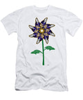 Baltimore Ravens NFL Football Team Logo Flower Steven Shaver T-Shirt