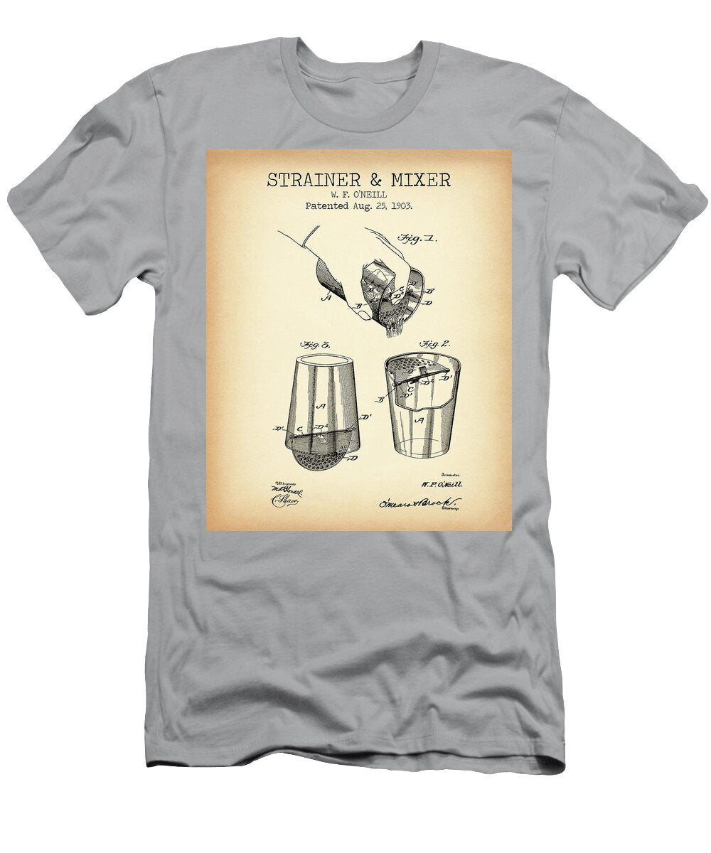 Bar Mixer Vintage Patent Denny H T-Shirt