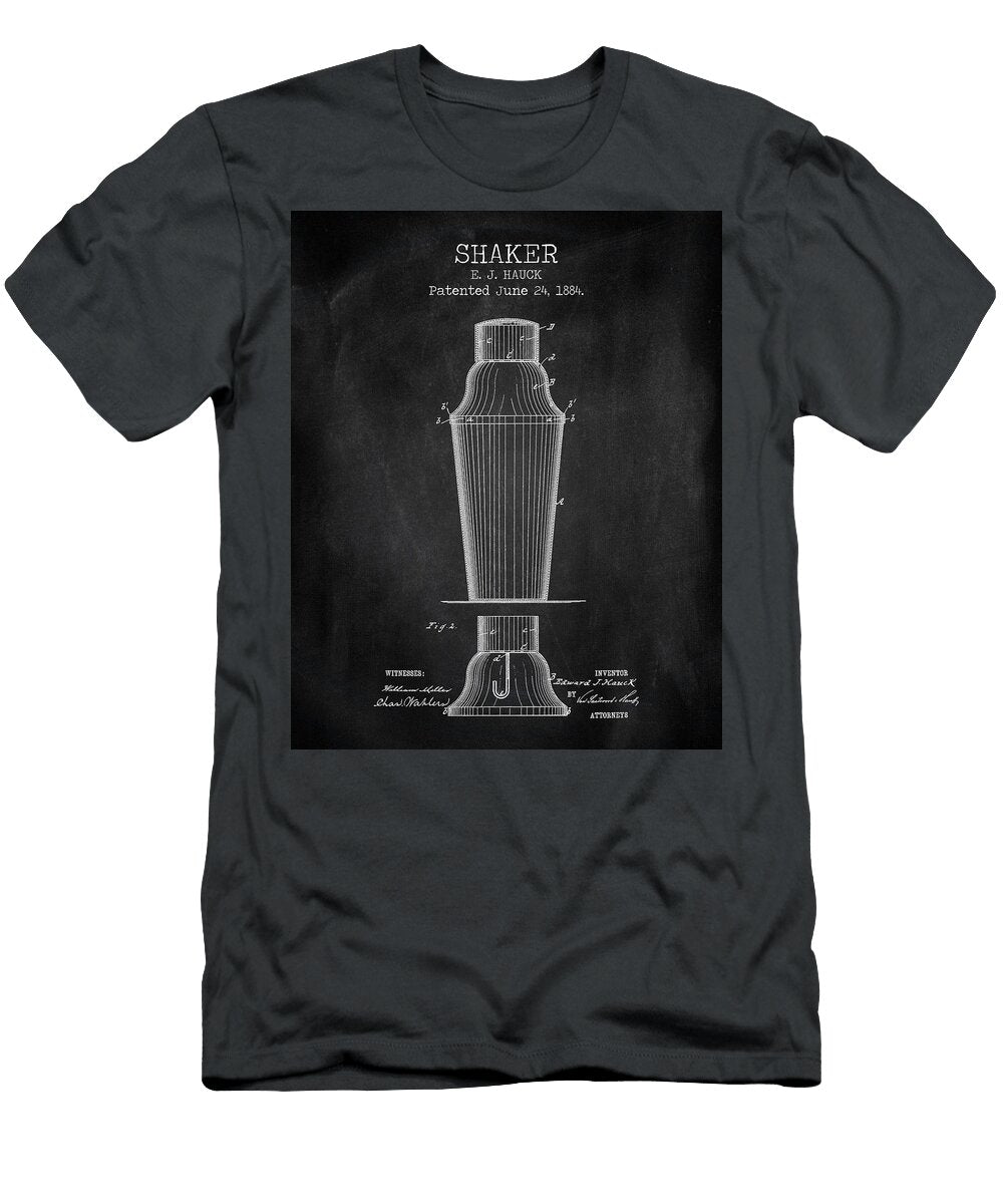 Bar Shaker Chalkboard Patent Denny H T-Shirt