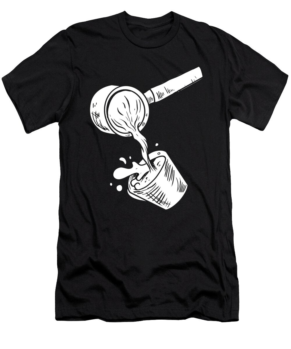 Barista Cafe Caffeine Bean Coffee Artist Crazy Squirrel T-Shirt