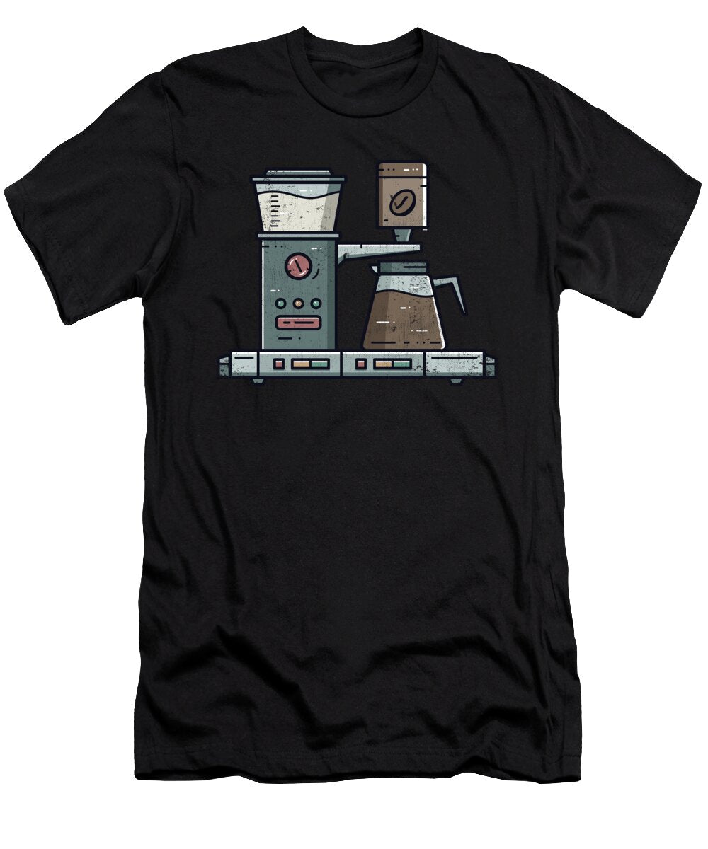 Barista Espresso Machine Coffee Noirty Designs T-Shirt