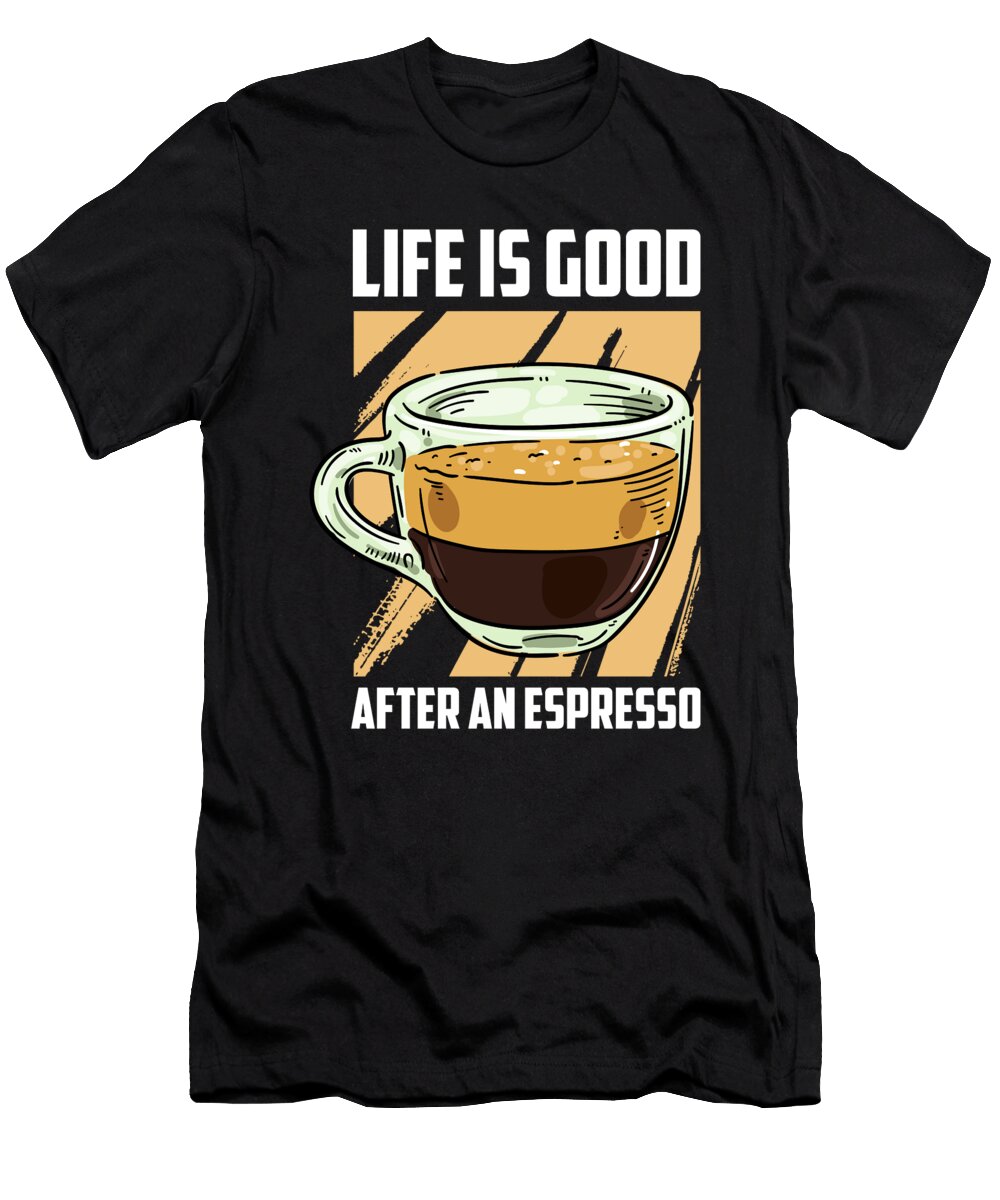 Barista Life Beans Coffee Espresso Crazy Squirrel T-Shirt