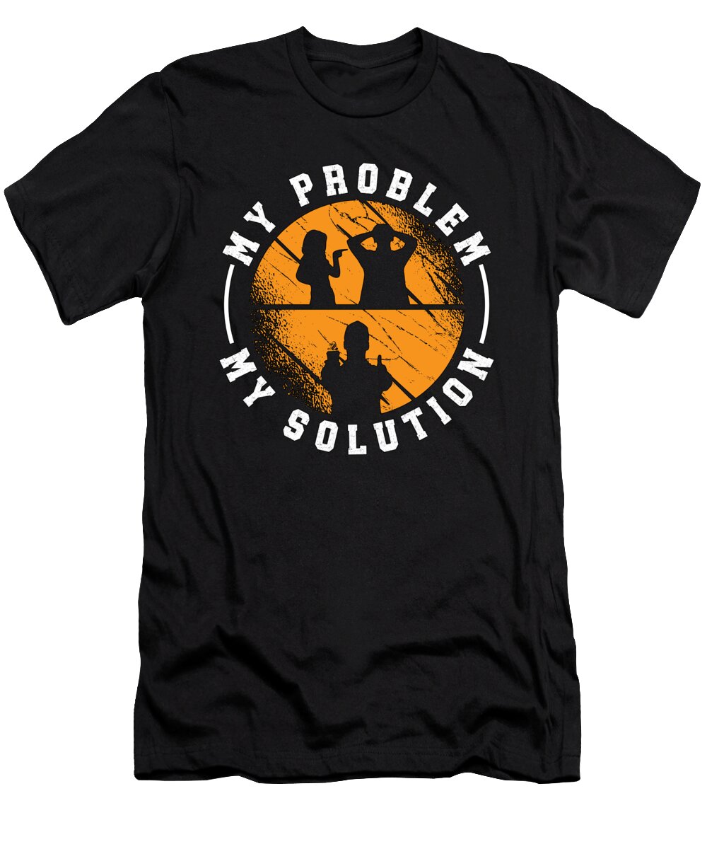 Barista My Problem My Pictogram Dad Coffee Maker Tshirtconcepts Marvin Poppe T-Shirt