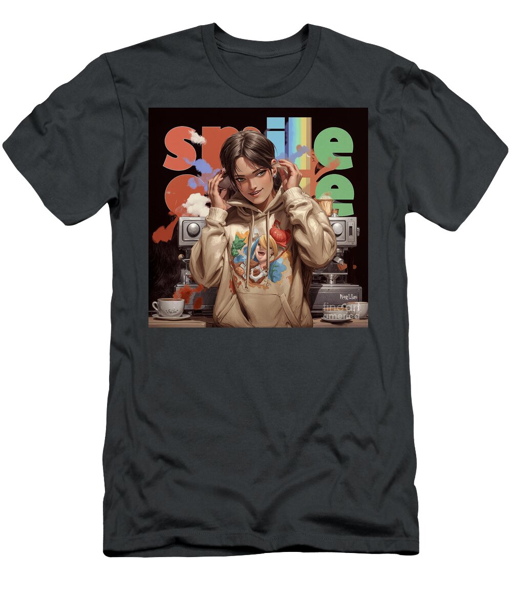Barista with a Playful Smile Grafititee S T-Shirt