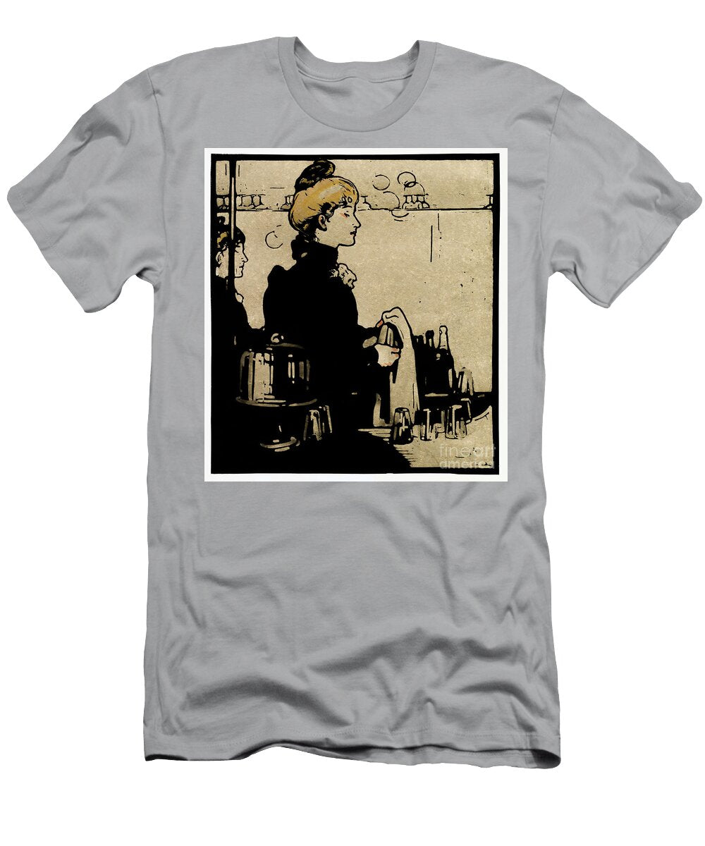 Barmaid 1898 William Nicholson Sad Hill Bizarre Los Angeles Archive T-Shirt