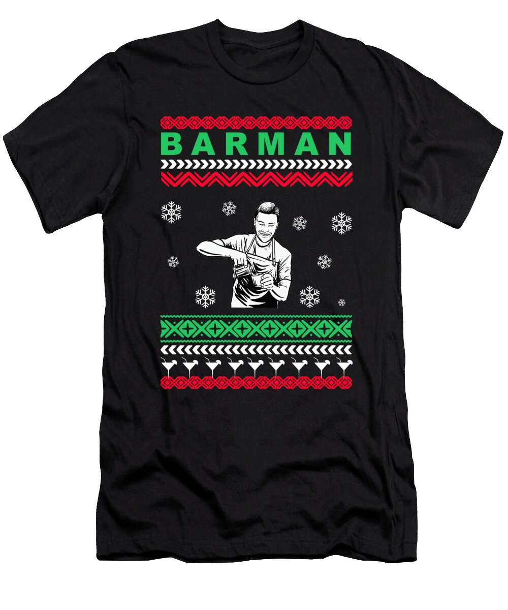 Barman Knit Ugly Christmas Sweater Design Gift Thomas Larch T-Shirt