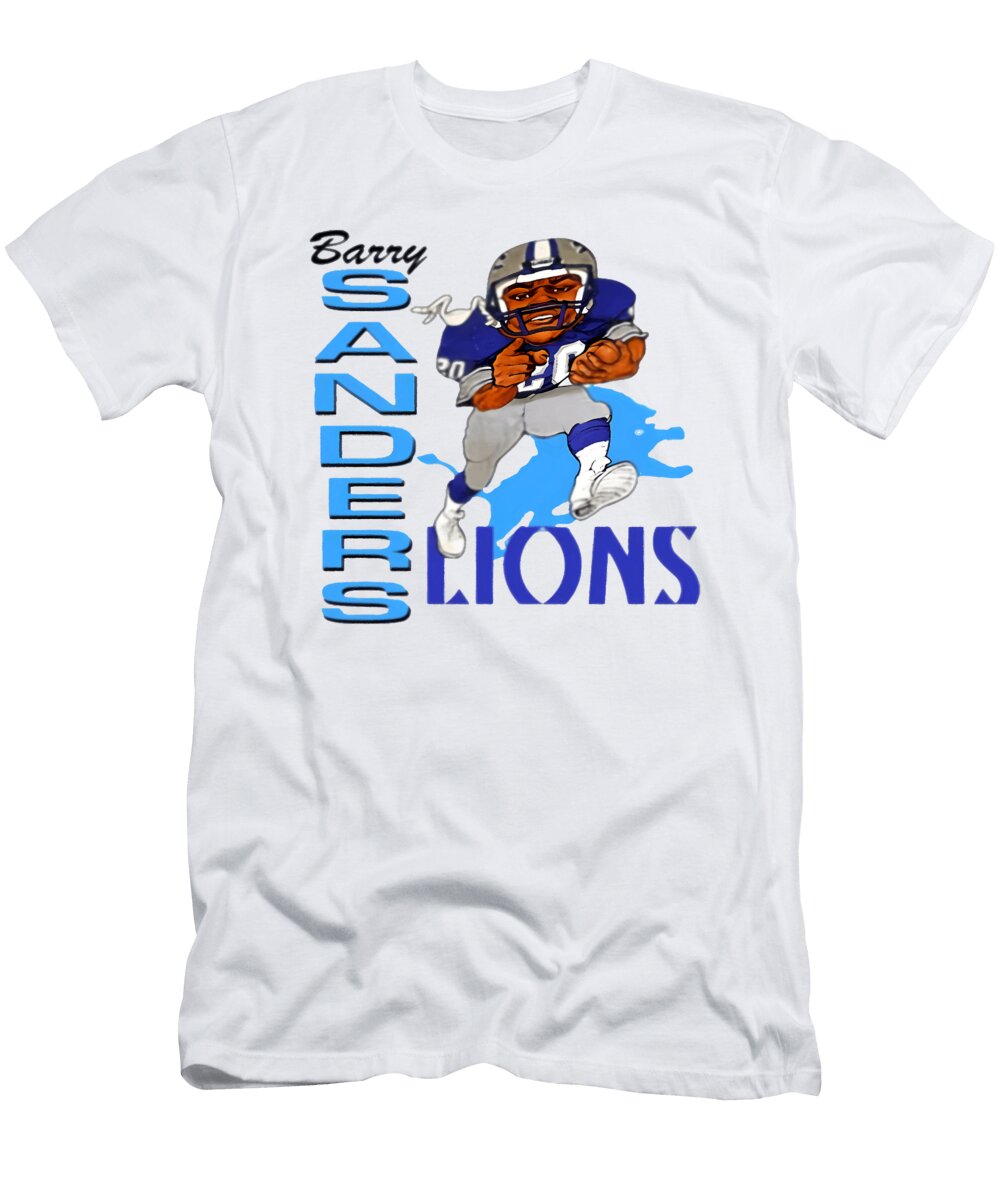 Barry Sanders Detroit Lions Milar Style T-Shirt