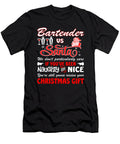 Bartender and Santa Christmas Gift Tinh Tran Le Thanh T-Shirt