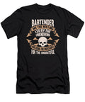 Bartender Bravery Emblem with Skull and Bones Maximus Designs T-Shirt