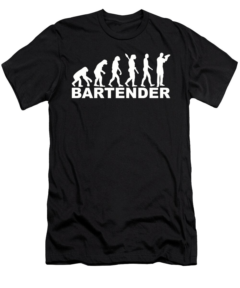 Bartender Evolution By Designzz T-Shirt