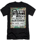 Bartender Funny Vintage Retro Flo Karp T-Shirt