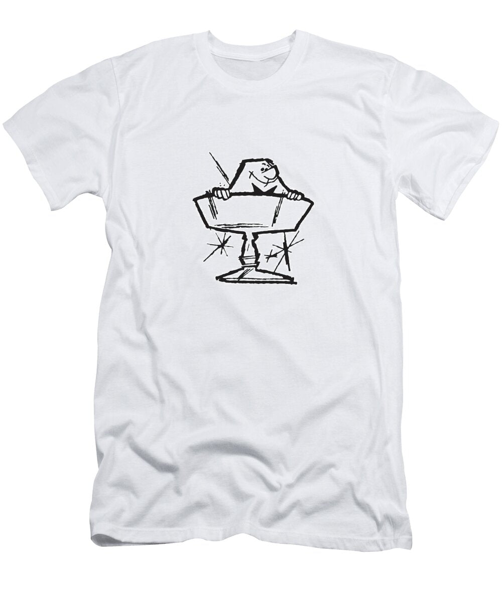 Bartender in Cocktail Glass Csa Images T-Shirt