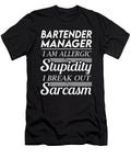 Bartender Manager Sarcasm Job Gift Item Shi Hu Kang T-Shirt