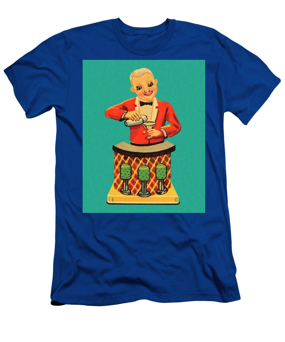 Bartender Pouring a Drink Csa Images T-Shirt