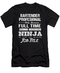 Bartender Profesional Ninja Job Gift Item Shi Hu Kang T-Shirt