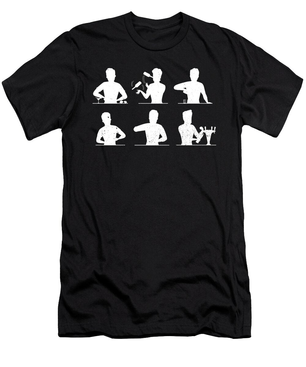 Bartender Waiter Alcoholic Drink Mixer Barkeep Gift Haselshirt T-Shirt
