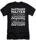 Bartender Waiter Sarcasm Job Gift Item Shi Hu Kang T-Shirt