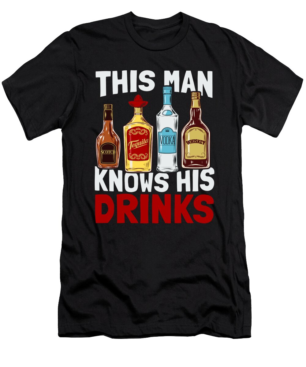 Bartending Barman Barkeeper Barmaid Mixologist Bartender Crazy Squirrel T-Shirt