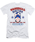 Baseball Sister Im Just Here for the Snacks Quang Vu T-Shirt