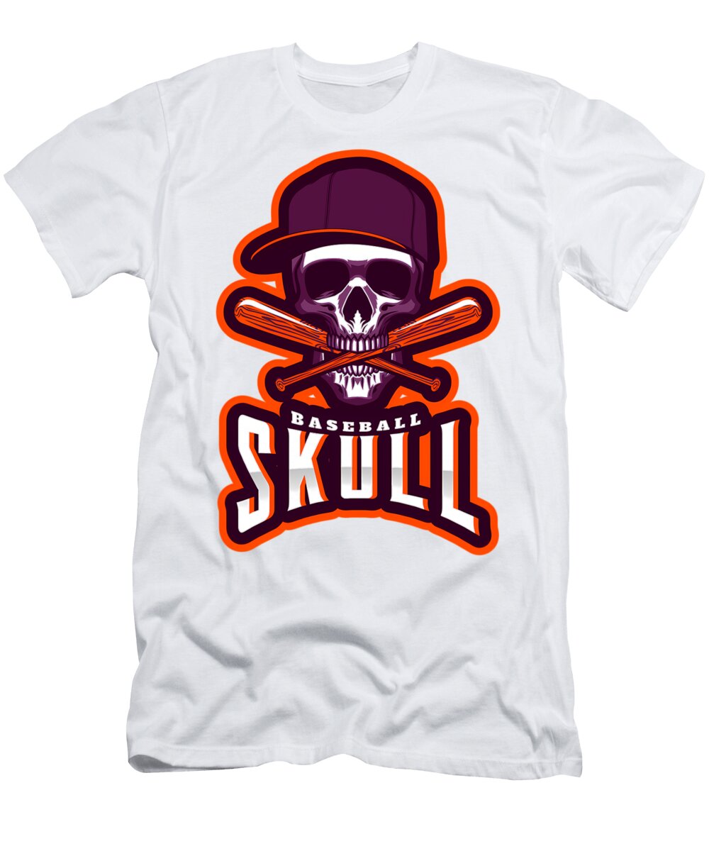Baseball Skull Quang Vu T-Shirt