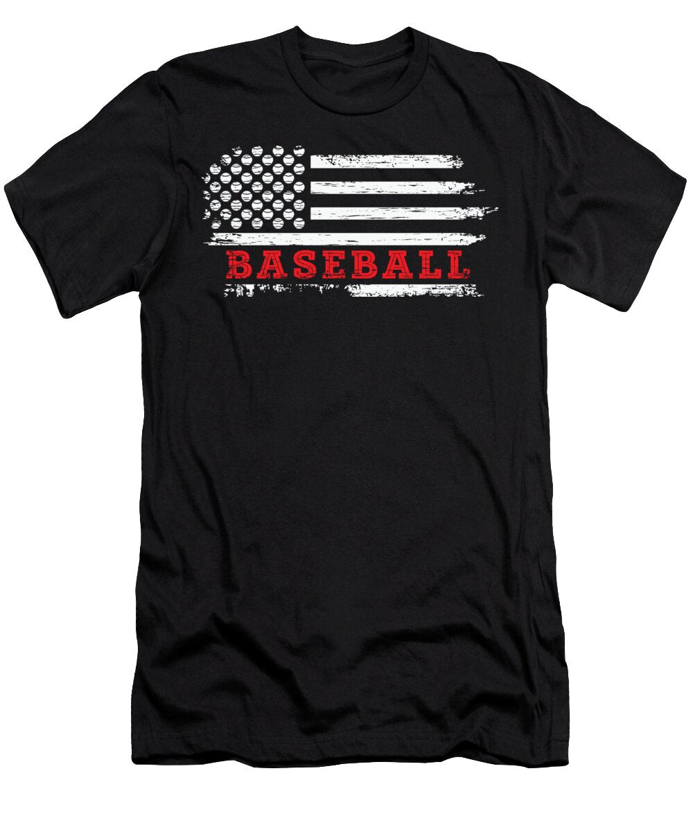 Baseball USA Flag Sambel Pedes T-Shirt