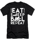 Basketball Eat Sleep Ball Repeat Jacob Zelazny T-Shirt