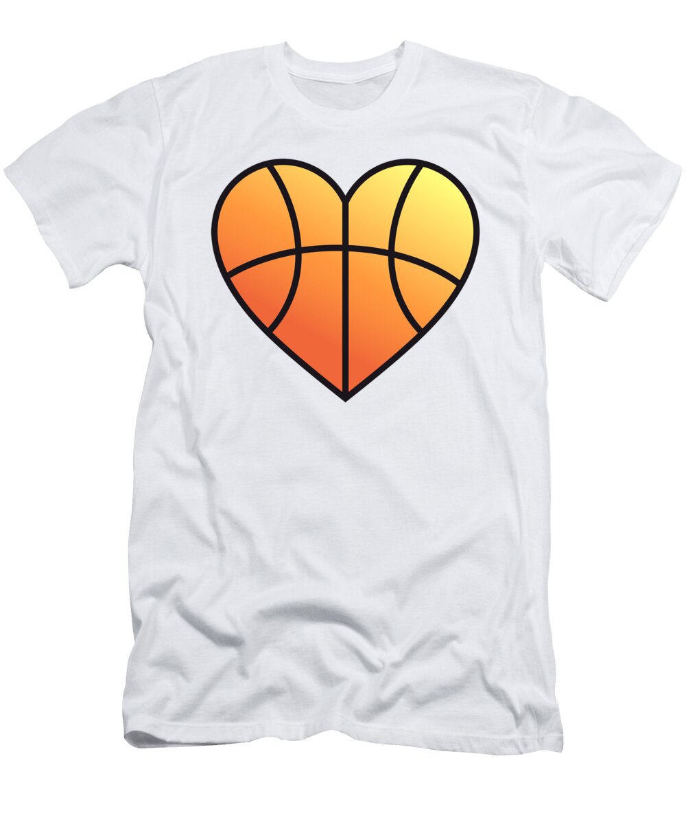 Basketball Heart Jacob Zelazny T-Shirt