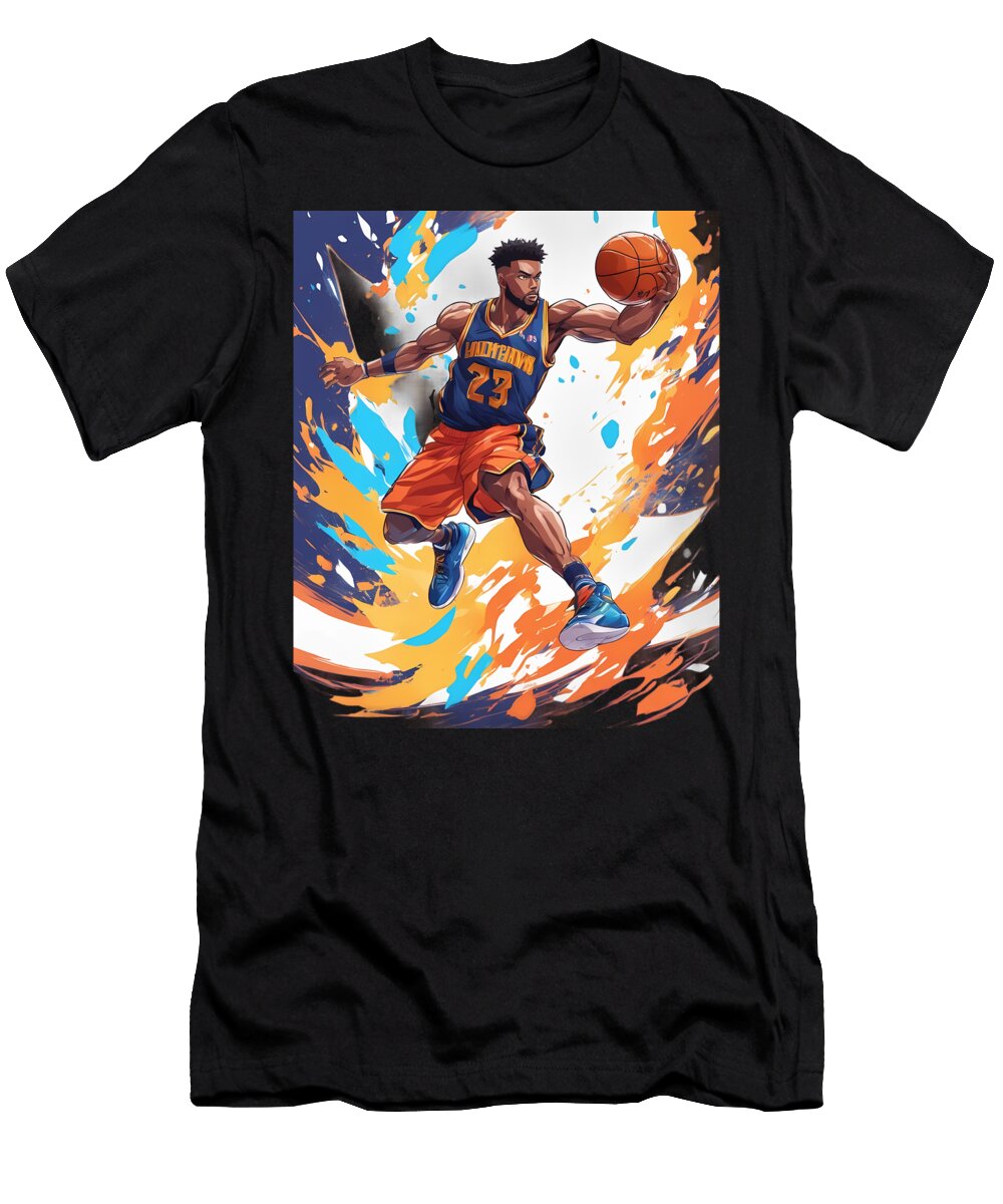 Basketball Jump Shot Anime Girl Nft T-Shirt