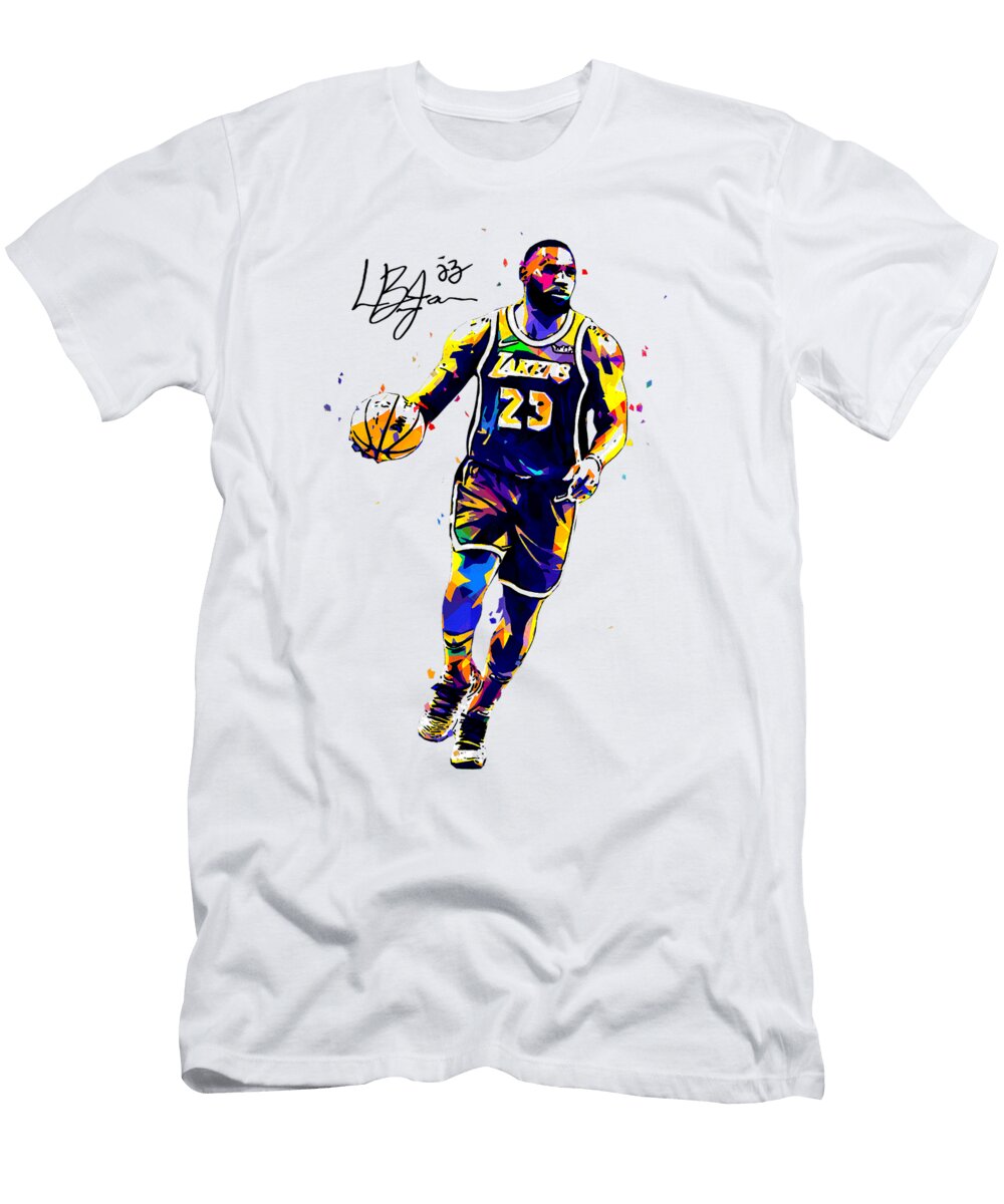 Basketball Legend in Vibrant Colors Kenvin Tran T-Shirt
