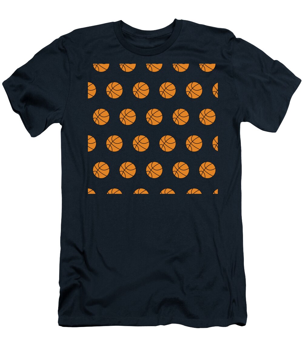 Basketball Pattern College Mascot Designs T-Shirt