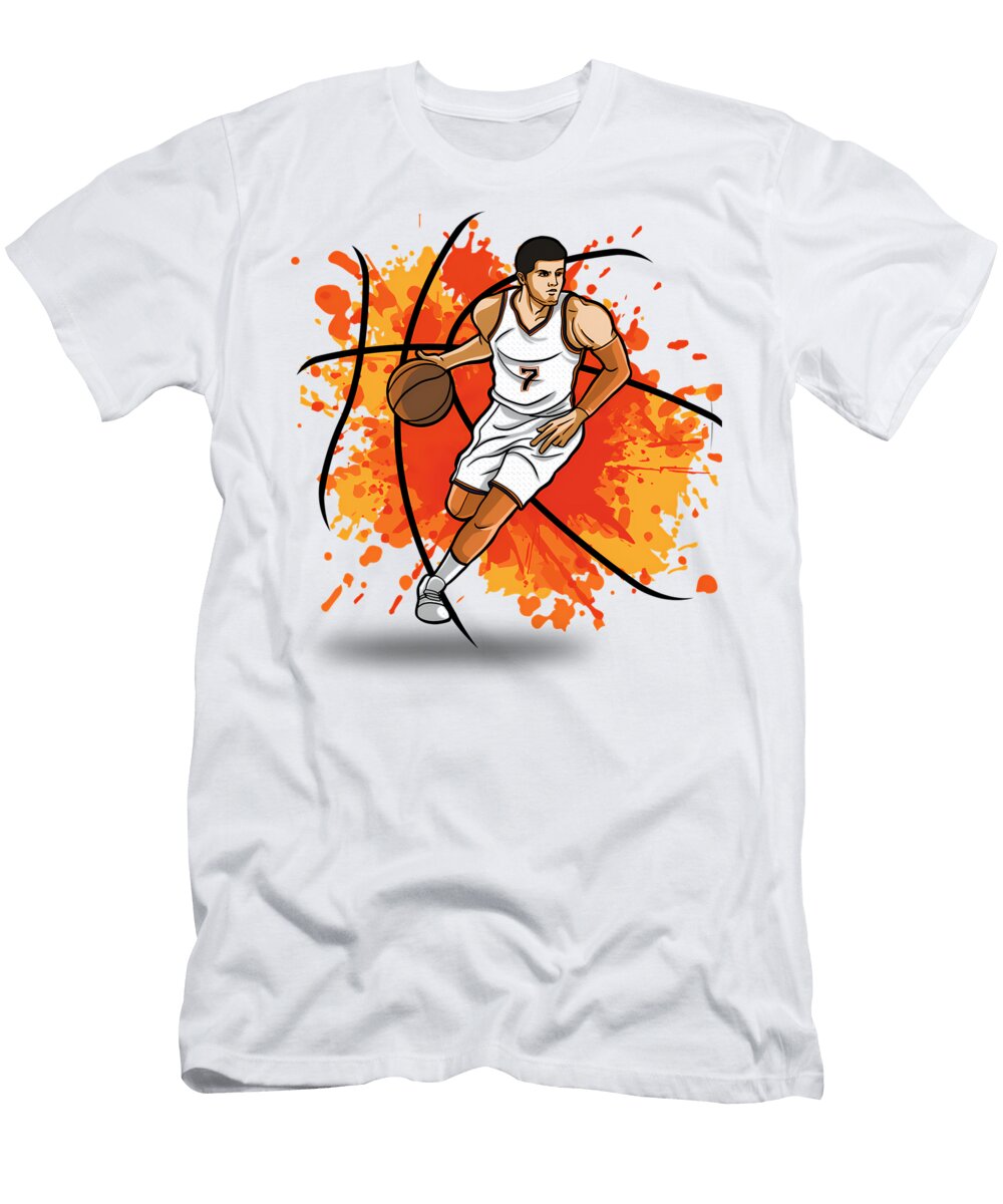 Basketball Player Dunking Silhouette Quang Vu T-Shirt