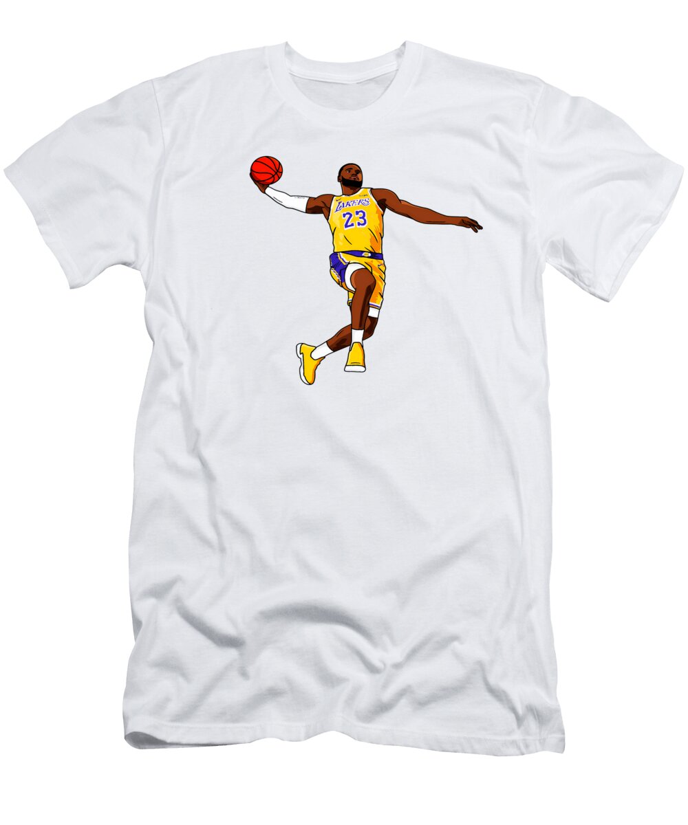 Basketball Star in Midair Dunk Kenvin Tran T-Shirt