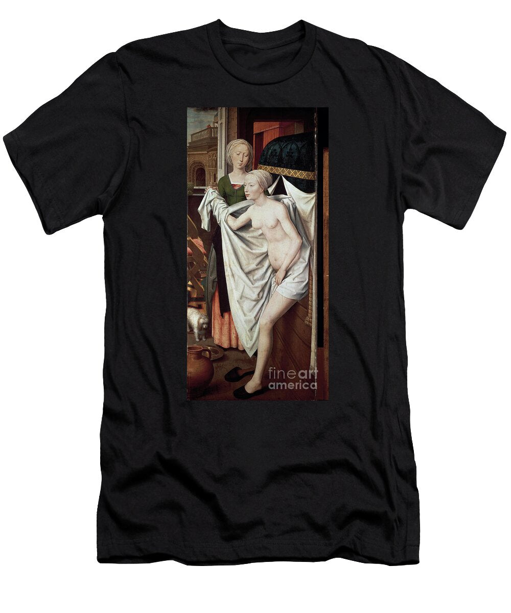 Bathsheba At Her Bath C1485 Hans Memling T-Shirt