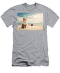 Beach C Image Ai Generated Artificial Intelligence Animal Drink Funny Kitten Pet Sea Summer Beautiful Happy Humor Nature Sun Sunglasses Travel Vacation Water Domestic Fun Juice Resort Beauty N Akkash T-Shirt