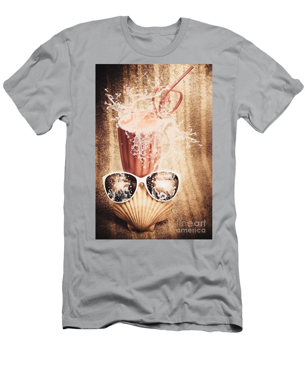 Beach Milkshake with a Strawberry Splash Ryan Jorgensen T-Shirt