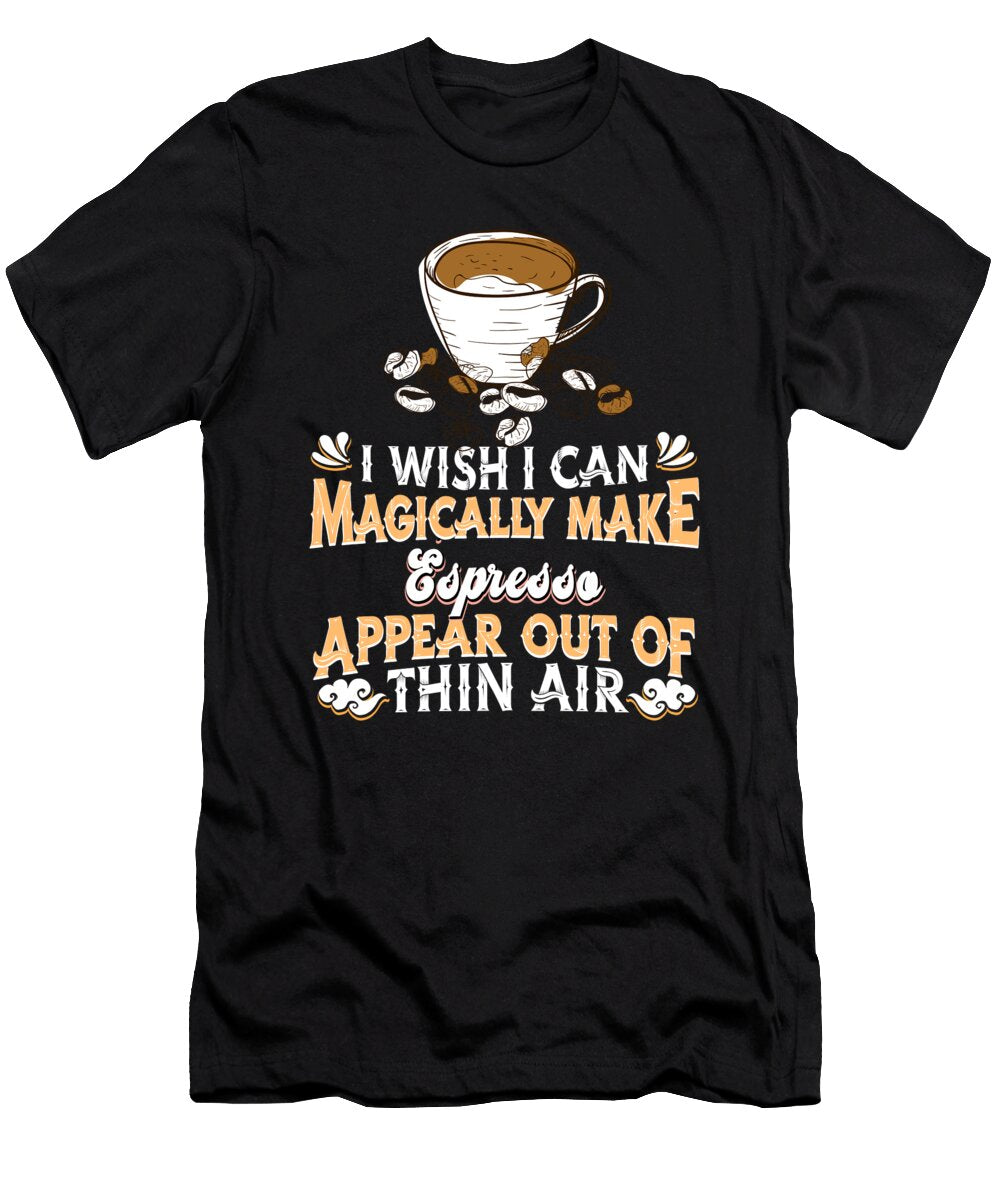 Beans Barista Coffee Espresso Crazy Squirrel T-Shirt