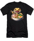 Bearded Dragon Eating Ramen Noodle Anime Kawaii Japanese Food Lover Job T-Shirt