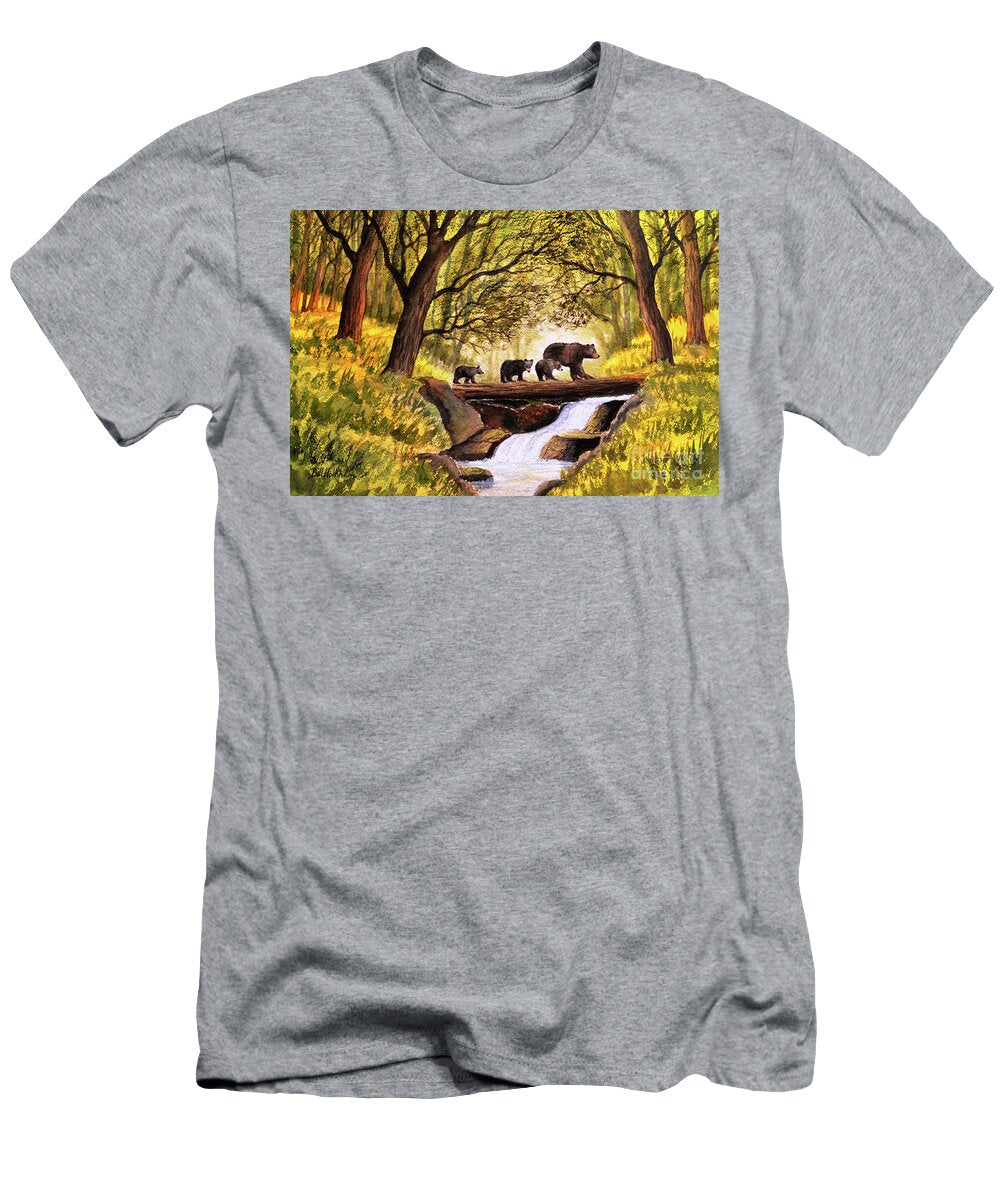 Bears Crossing At Waterfall Creek Bill Holkham T-Shirt