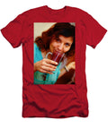 Beautiful Young Woman with Fruit Smoothie Jozef Klopacka T-Shirt
