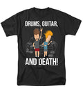 Beavis and Butthead Drums Guitar and Death Brand a T-Shirt