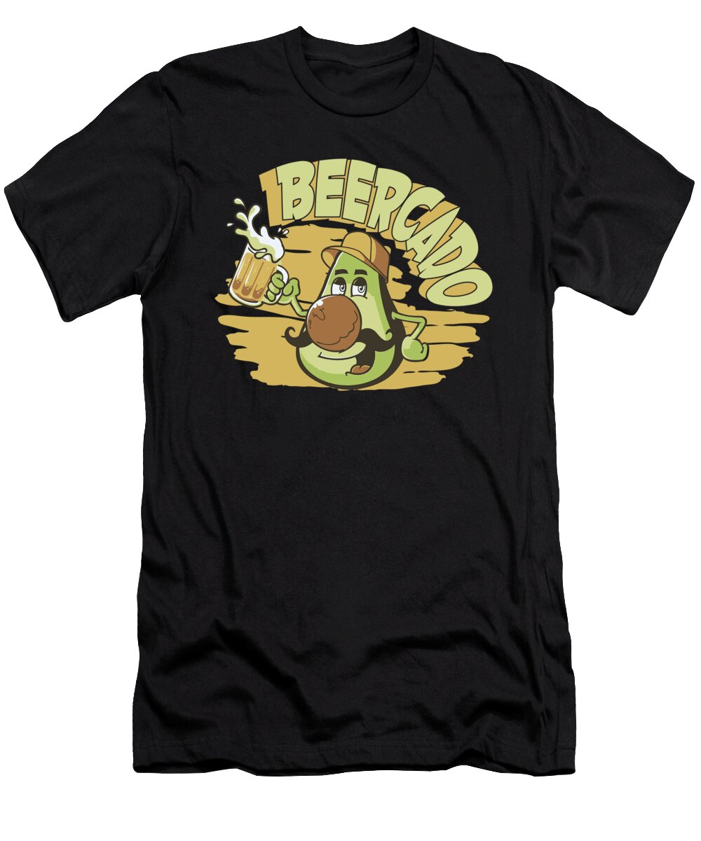 Beer Avocado Alcohol Brewing House Brew Brewer Beer Crazy Squirrel T-Shirt