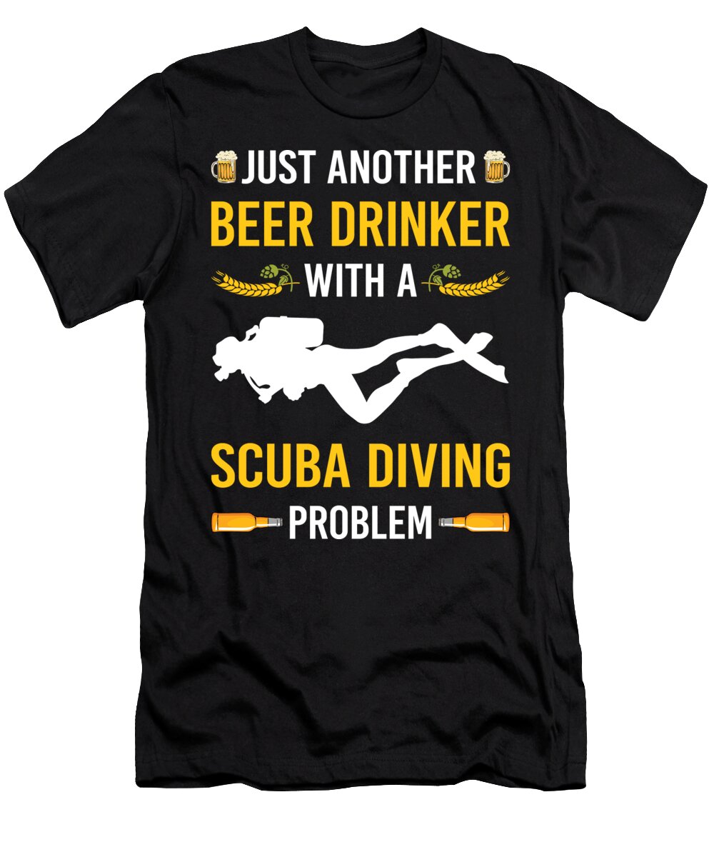 Beer Drinker Scuba Diving Diver Petrona Romero T-Shirt