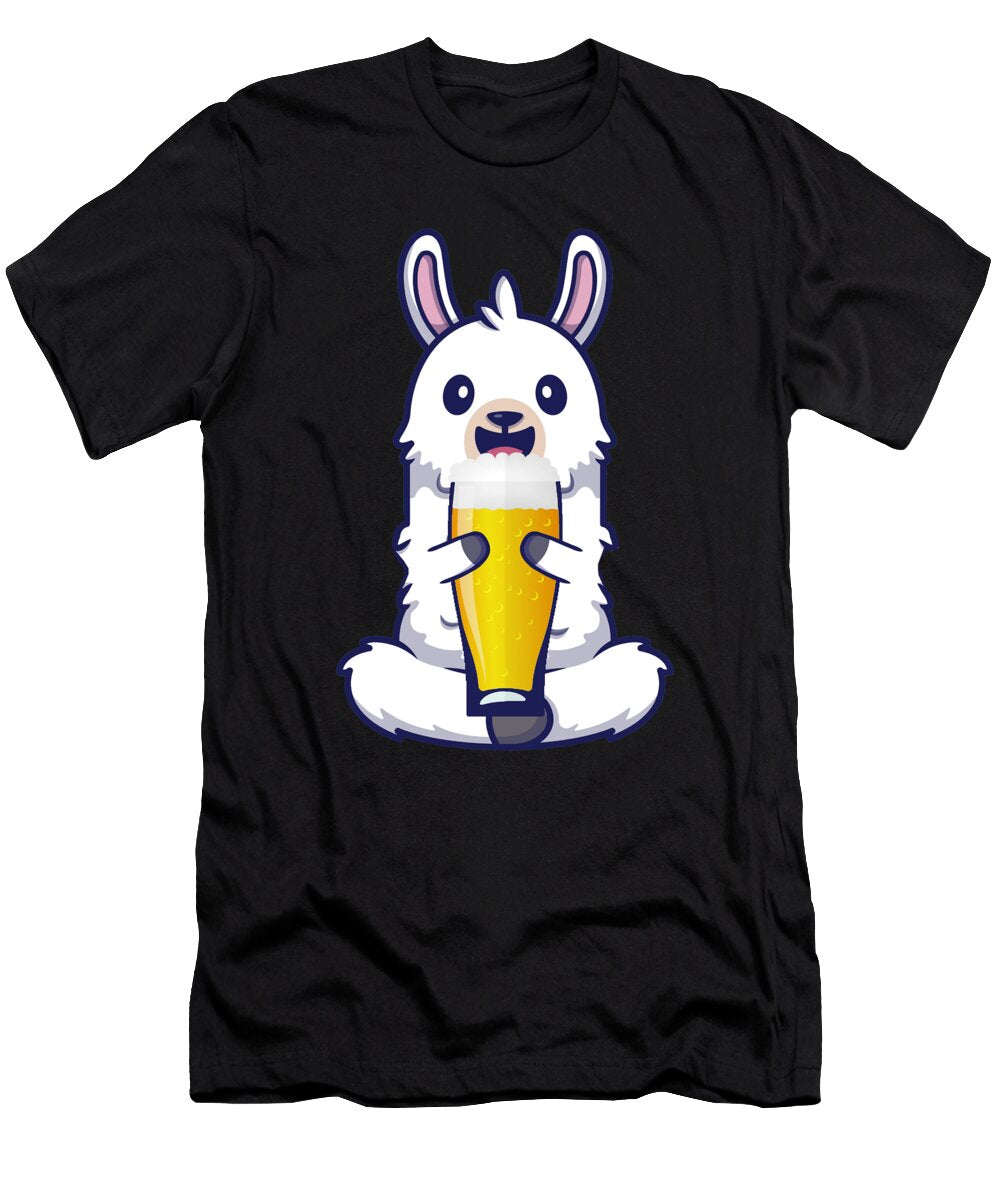 Beer Gift with Alpaca Manuel Schmucker T-Shirt