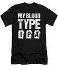 Beer Lover My Blood Type Is Ipa Beer Drinker Beer Pun Bartender Gift Kanig Designs T-Shirt