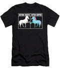 Before Coffee After Coffee Roasting Roaster Coffee Unicorn Crazy Squirrel T-Shirt