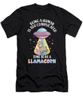 Being Human Is Too Complicated Funny Llamacorn Bi Nutz T-Shirt