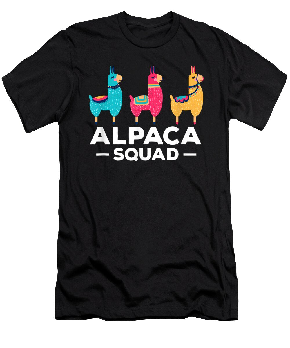 Believe Hope Alpaca Squad Lama Llama Gift Peru Spit Animal Farm Gift for Ezone Prints T-Shirt