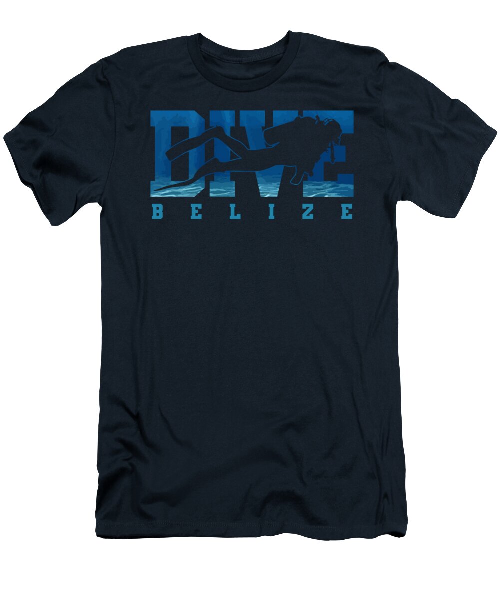 Belize Scuba Diving Souvenir Diver Abduaw Helin T-Shirt
