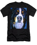 Bernese Mountain Dog in Snowfall Lyn Cook T-Shirt
